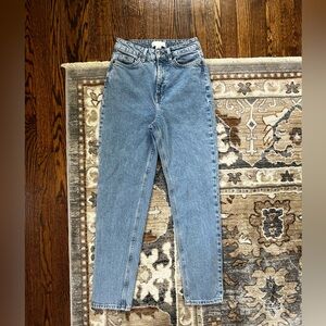 Light wash denim jeans